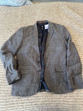 H&M Men's Charcoal Gray Blazer - Two-Button Sport Coat